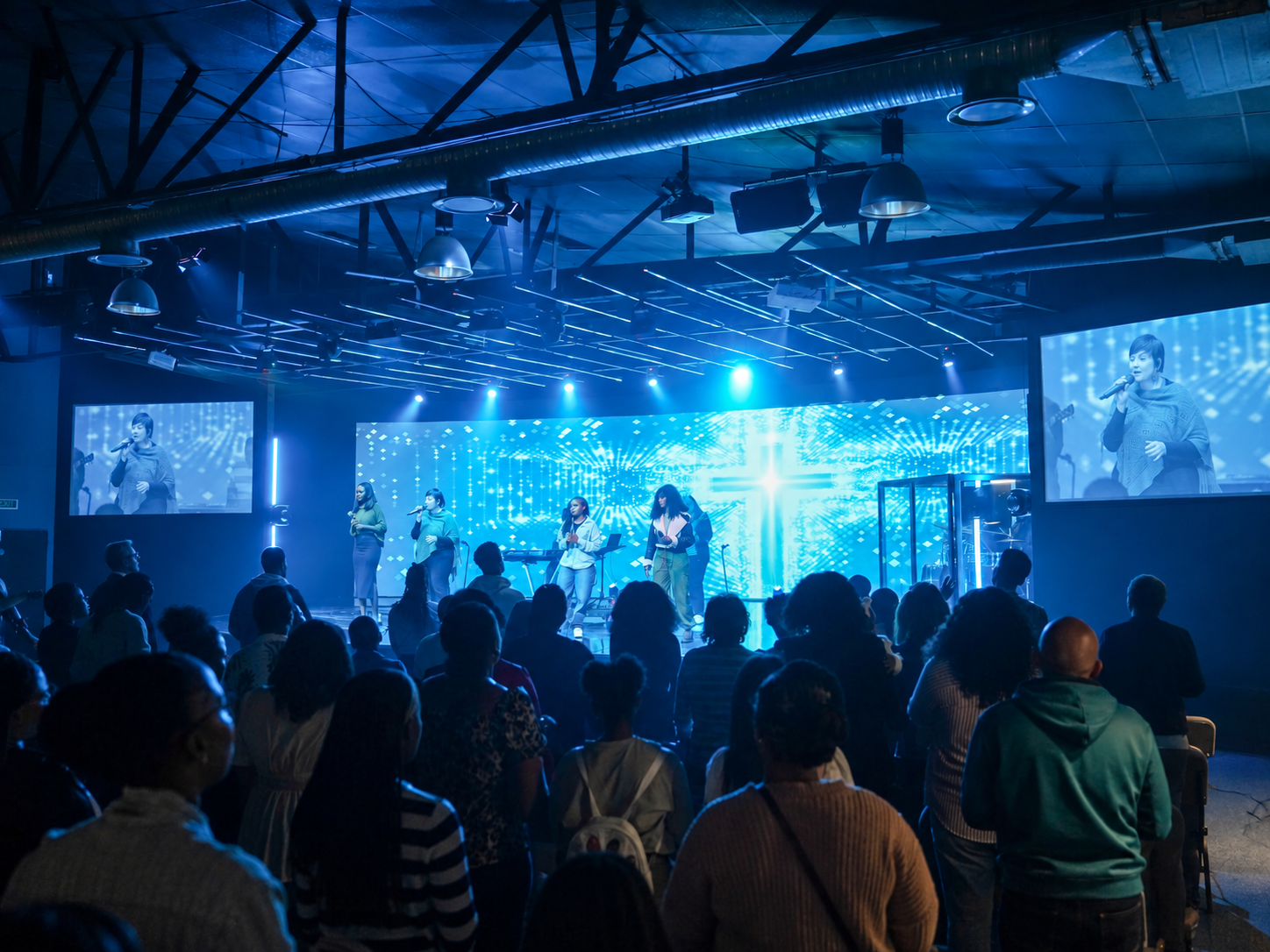 Congregational worship at New Life Church